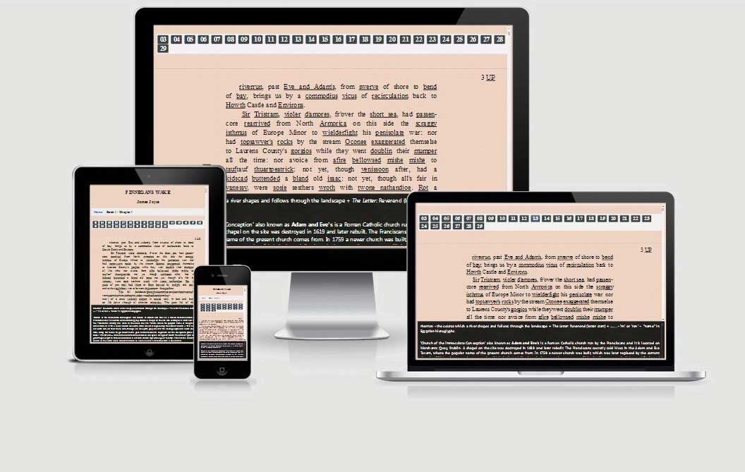 Finnegans Wake, Chapter I.1 — justified text